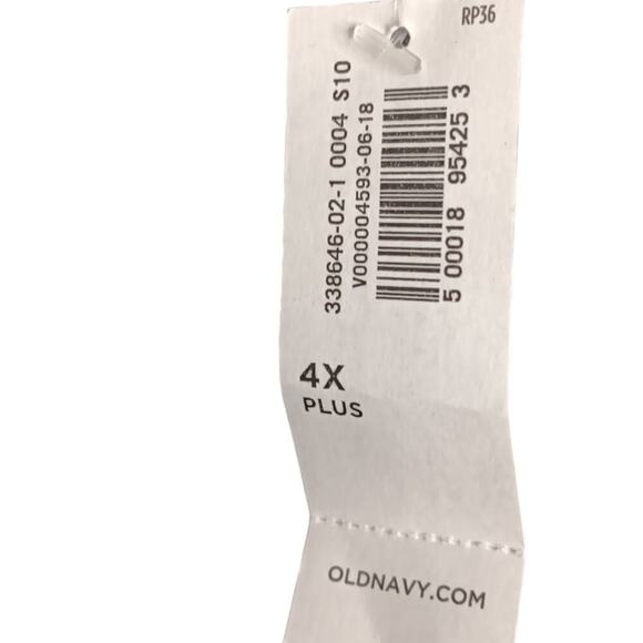 Old Navy Black Tiered V-Neck Dress 4X Plus Size NWT Lightweight Flowy - Picture 9 of 11